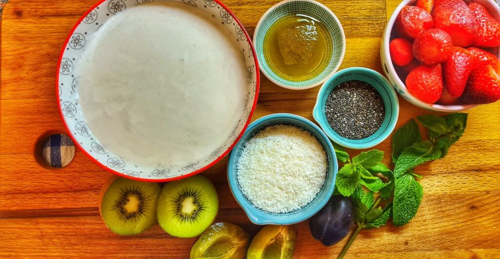Kokosový chia pudink - ingredience